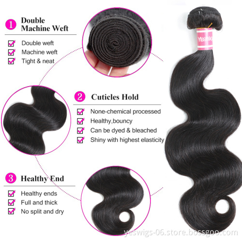 Double Drawn Mink Cambodian Hair Vendors,100% Human Hair Body Wave,Brazilian Hair Weave Bundles Cuticle Aligned Raw Virgin Hair